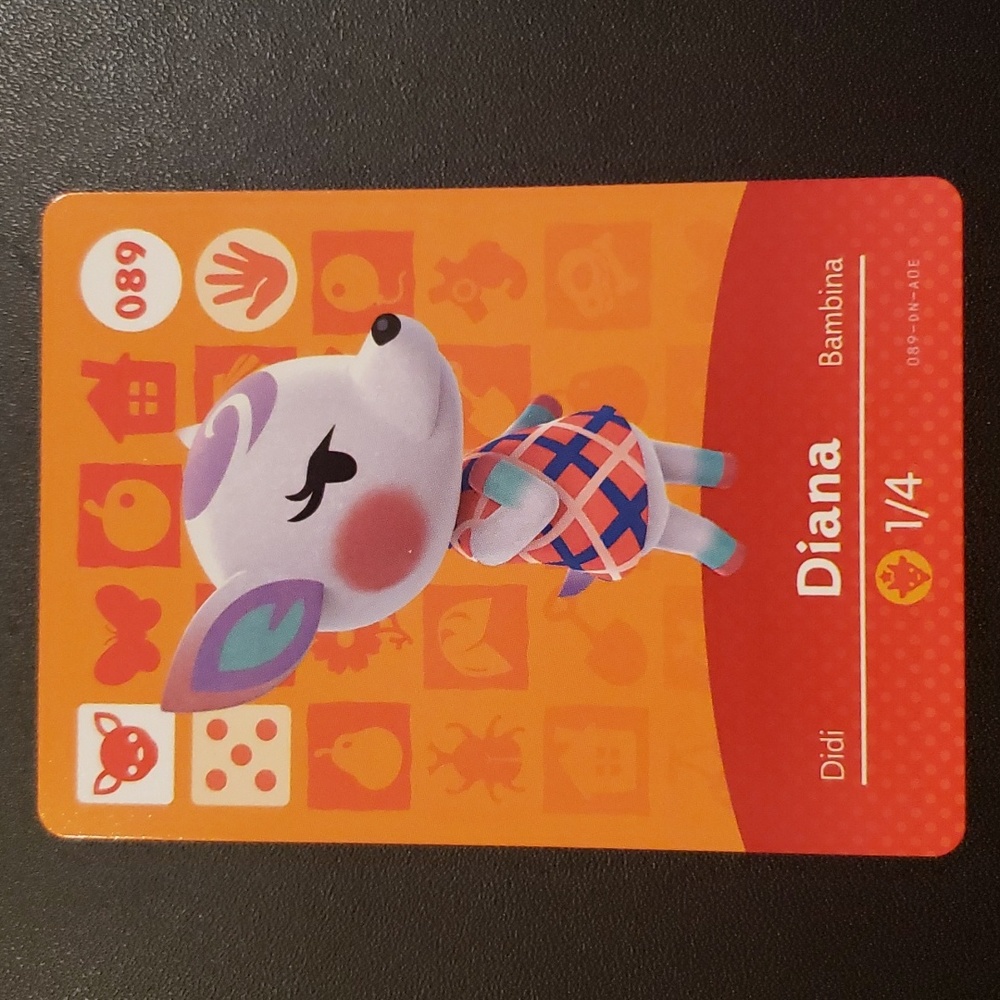 Diana 089 animal crossing ACNH Nintendo switch amiibo